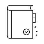 Symbol für Schulbücher und Lehrmaterialien